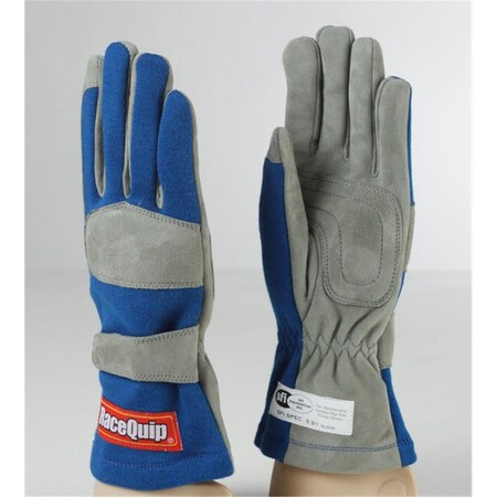 Racequip 351023 One Layer SFI-1 Race Glove; Blue - Medium RQP-351023
